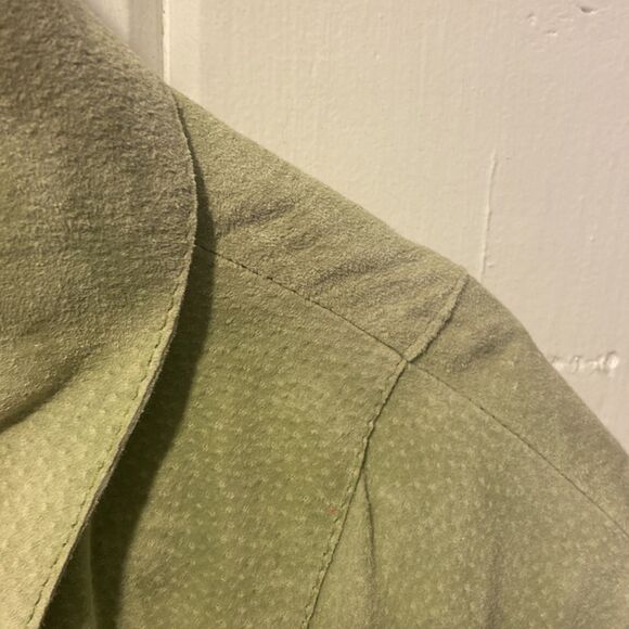 Lime Green Suede Jacket - Picture 3 of 6